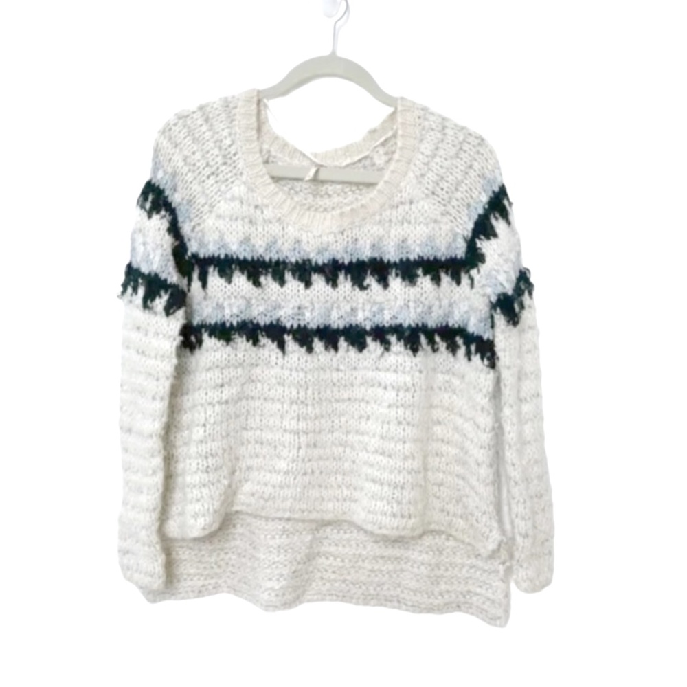 Free People | FairIsle Sweater Chunky Ski Pullover Small Winter